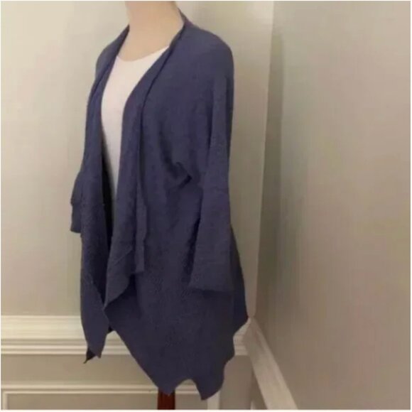 Eileen Fisher Women's Linen Blend Fly Away Cardigan Purple Size Medium - Picture 4 of 7